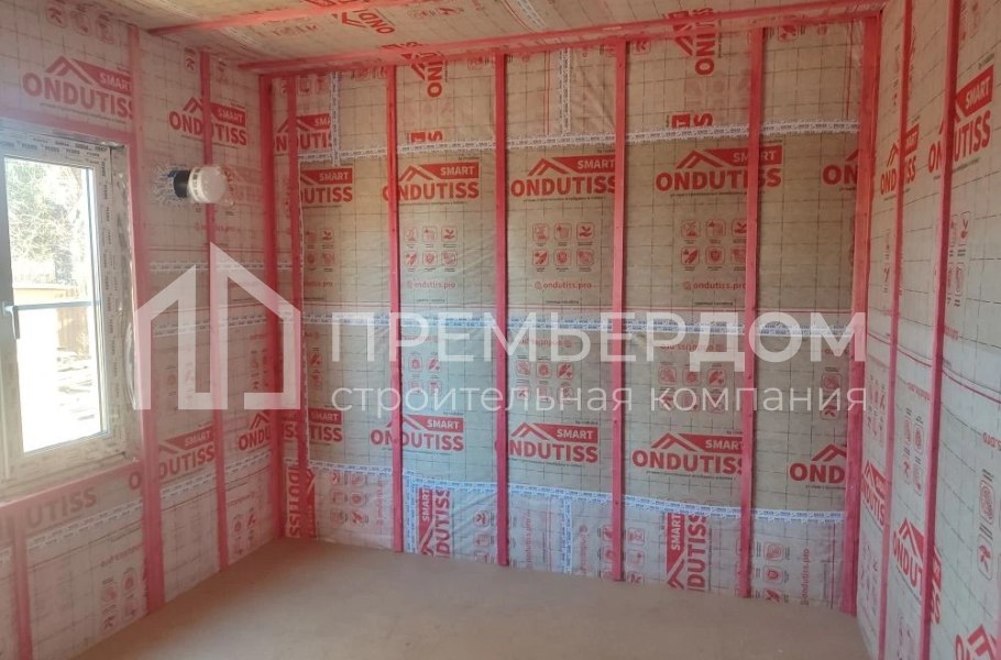 Фото со стройплощадок - Каркасный дом 8х11 м.