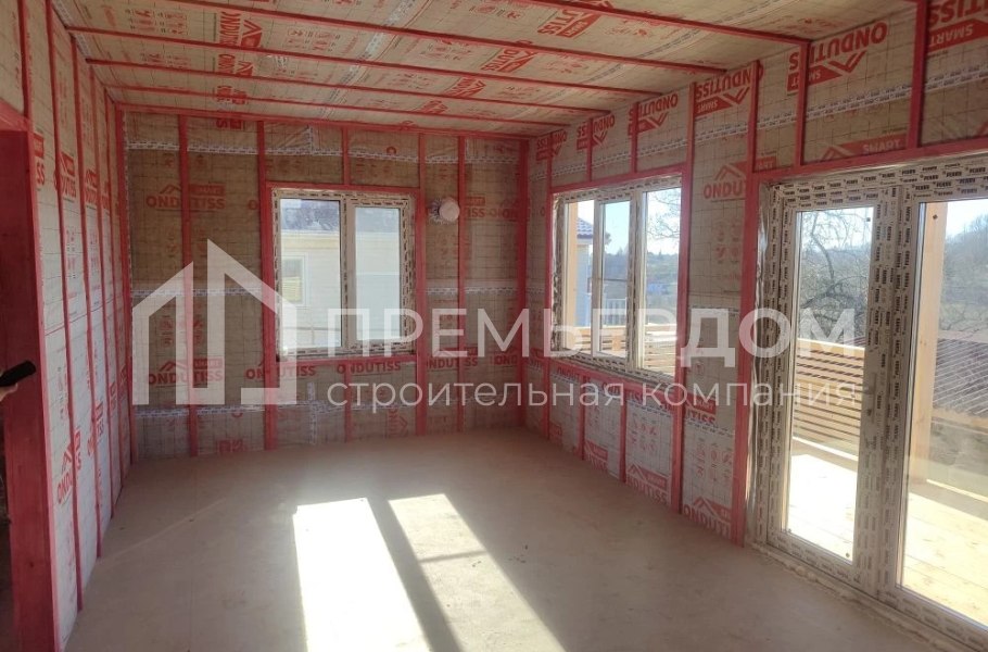 Фото со стройплощадок - Каркасный дом 8х11 м.