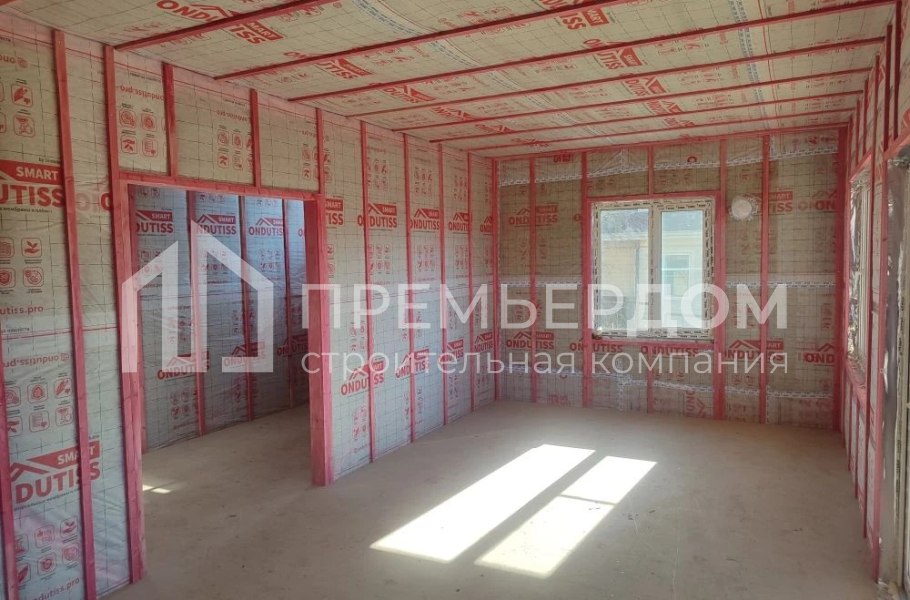 Фото со стройплощадок - Каркасный дом 8х11 м.