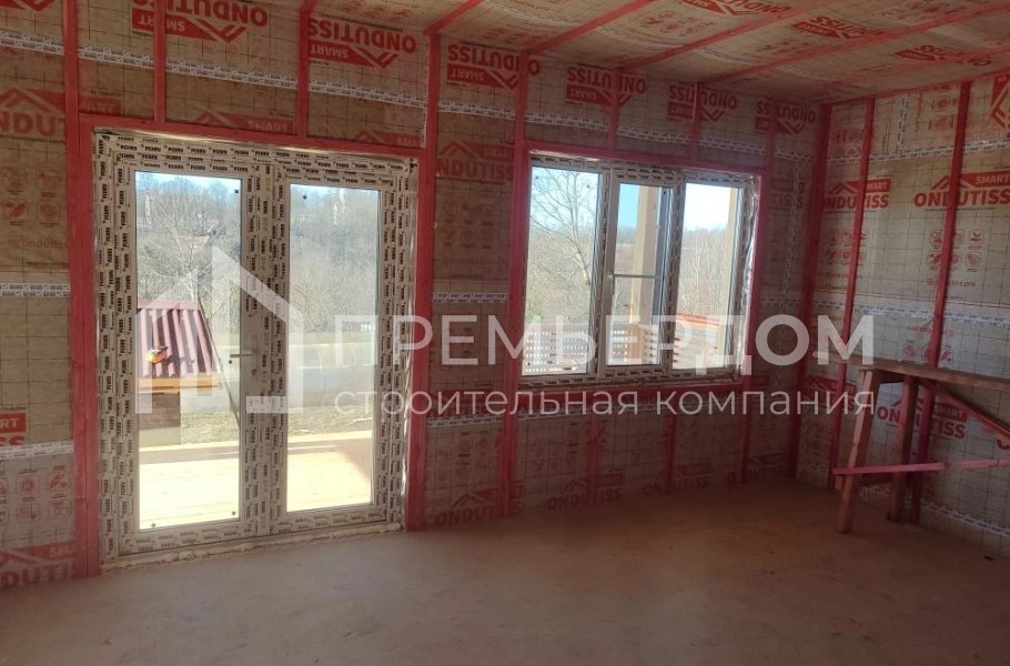 Фото со стройплощадок - Каркасный дом 8х11 м.