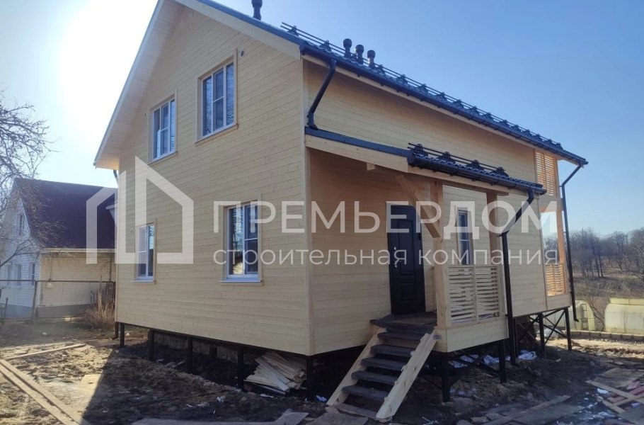 Фото со стройплощадок - Каркасный дом 8х11 м.