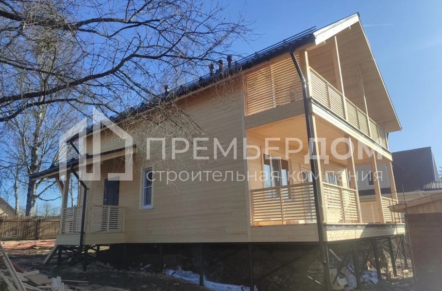 Фото со стройплощадок - Каркасный дом 8х11 м.