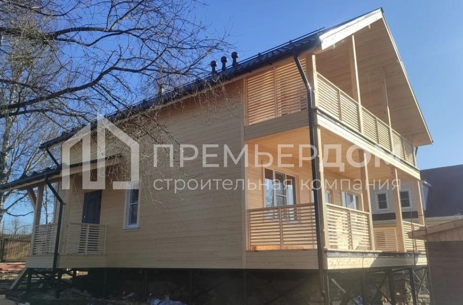 Фото со стройплощадок - Каркасный дом 8х11 м.