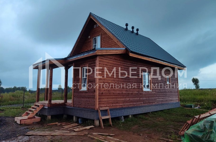 Фото со стройплощадок - Каркасный дом 7,5х10,5 м.