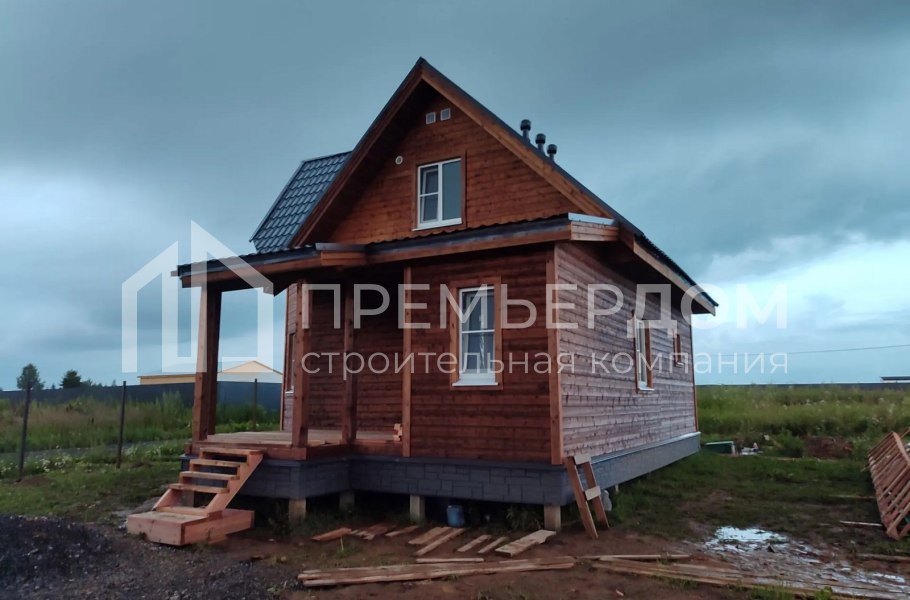 Фото со стройплощадок - Каркасный дом 7,5х10,5 м.