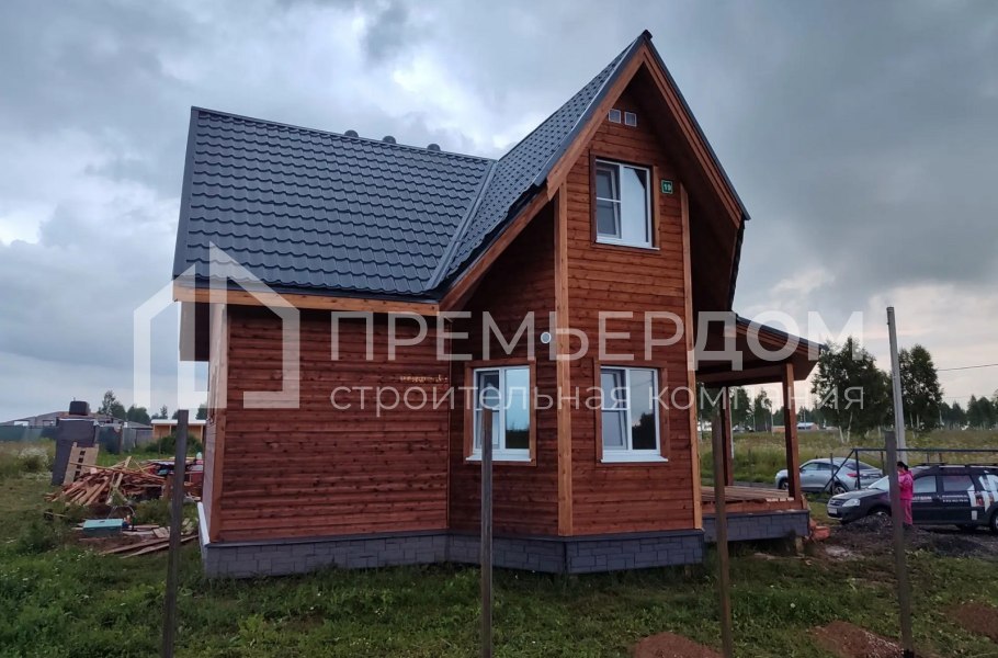 Фото со стройплощадок - Каркасный дом 7,5х10,5 м.