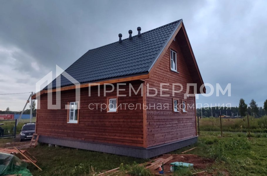 Фото со стройплощадок - Каркасный дом 7,5х10,5 м.