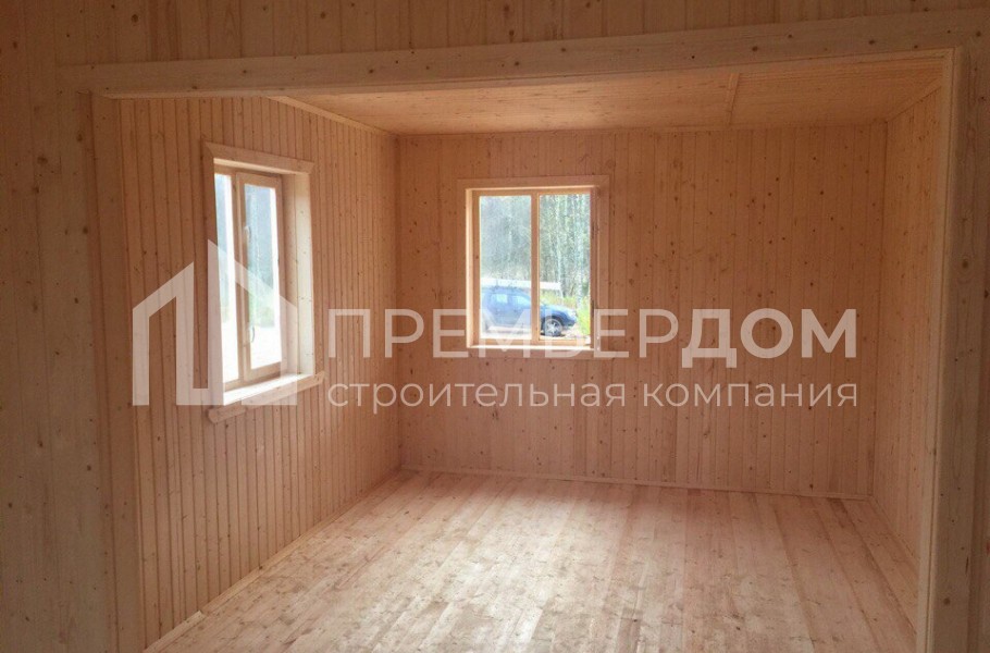 Фото со стройплощадок - Каркасный дом 8х8 м.