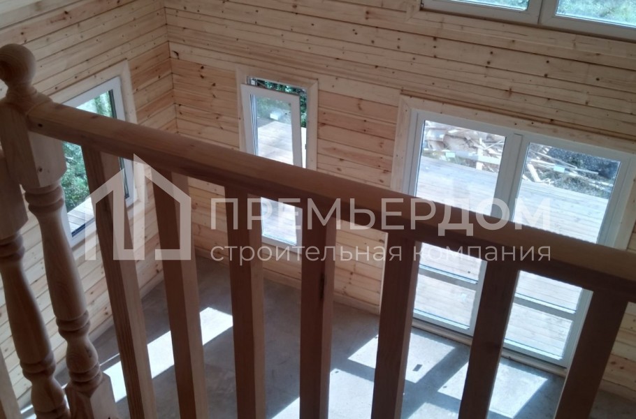 Фото со стройплощадок - Каркасный дом 6×8 с террасой