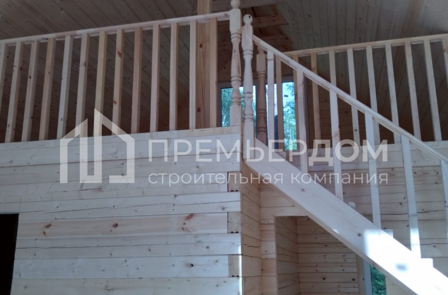 Фото со стройплощадок - Каркасный дом 6×8 с террасой