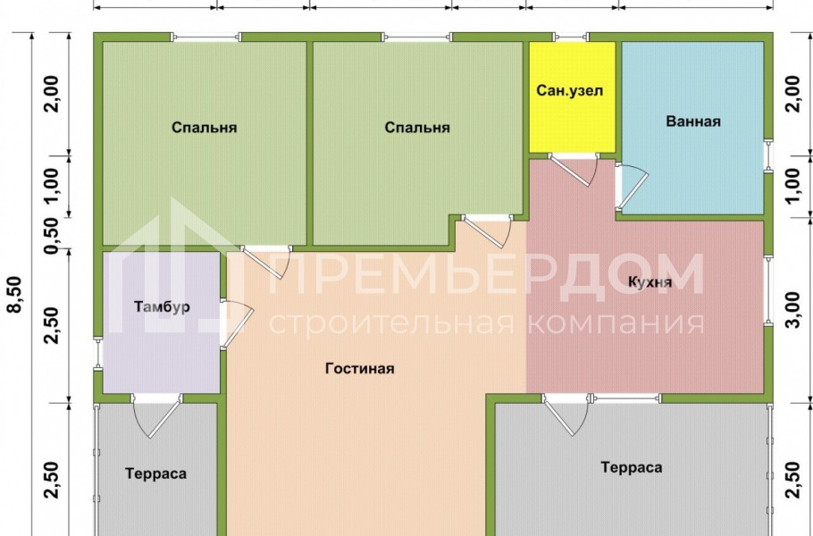 Фото со стройплощадок - Продается каркасный дом 85,3 м2 - по проекту К-35