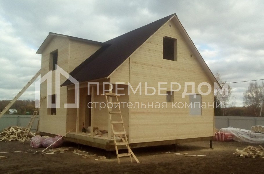 Фото со стройплощадок - Каркасный дом 7х9 м.