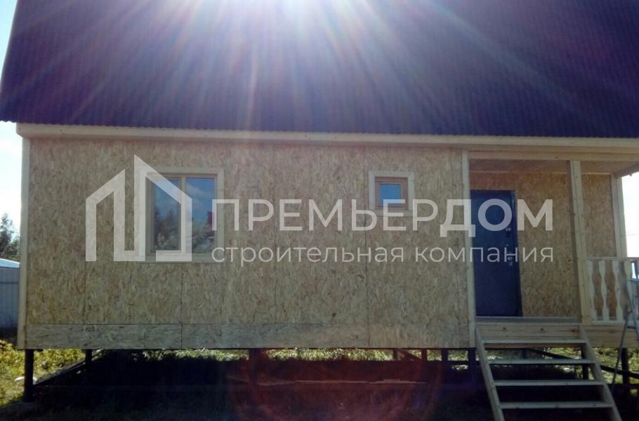 Фото со стройплощадок - Каркасный дом 6х9 м.