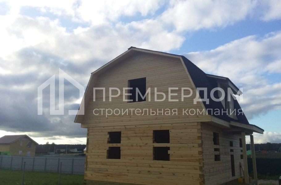 Фото со стройплощадок - Дом из бруса 6х9 м.