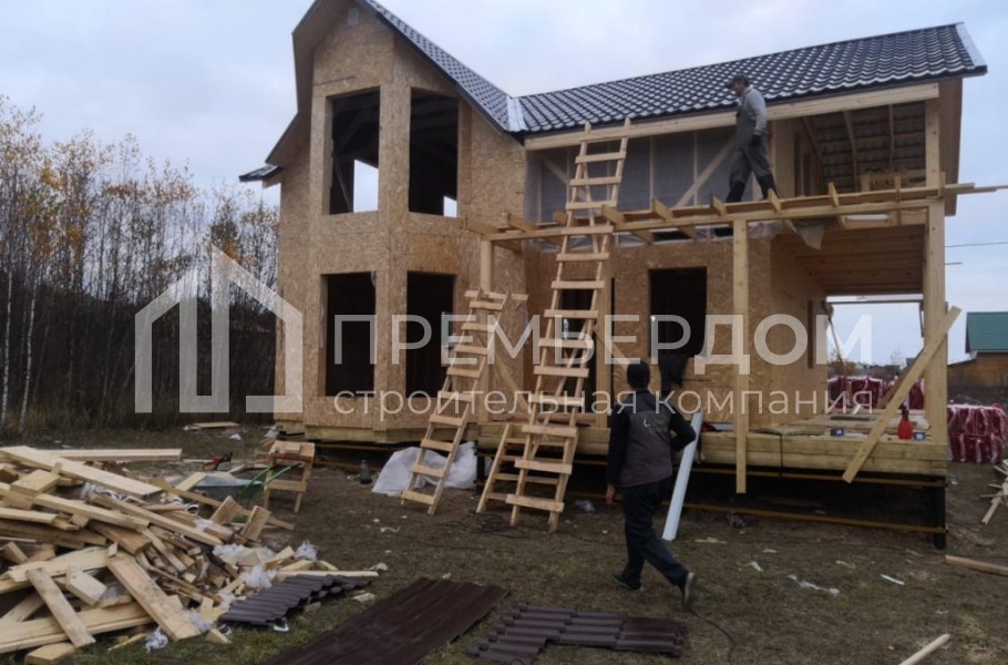 Фото со стройплощадок - Дом по проекту К-127