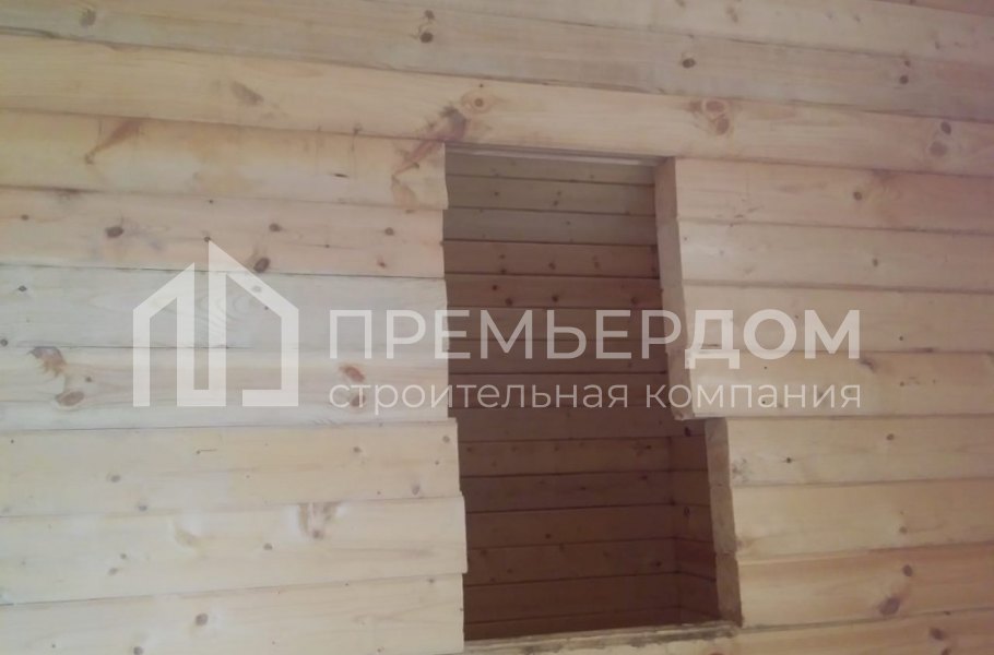 Фото со стройплощадок - Дом из бруса 9х12 м.