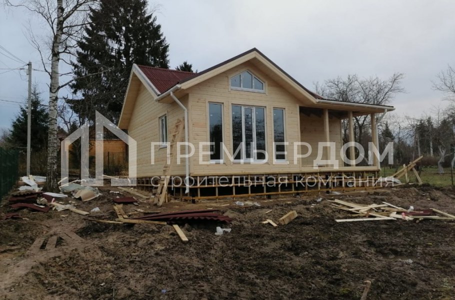 Фото со стройплощадок - Каркасный дом 8х9 м