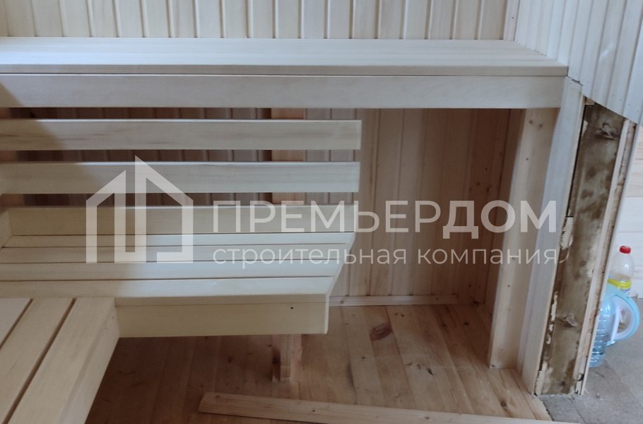 Фото со стройплощадок - Каркасная баня 4,5х6,5 м.