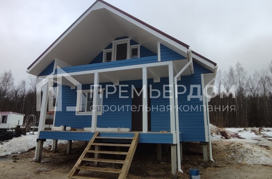 Фото со стройплощадок - Каркасный дом 8х10 м.