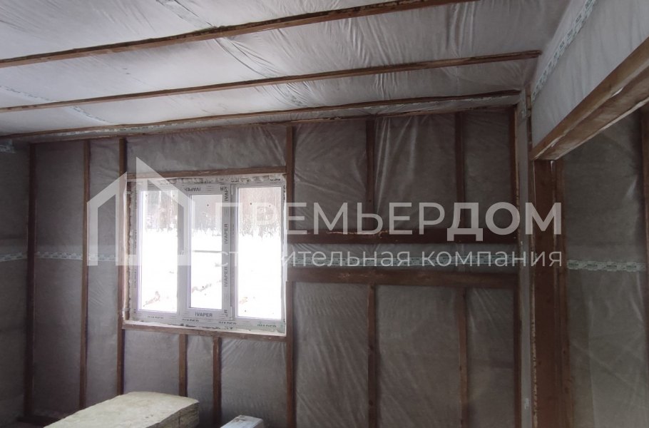 Фото со стройплощадок - Каркасный дом 8х10 м.