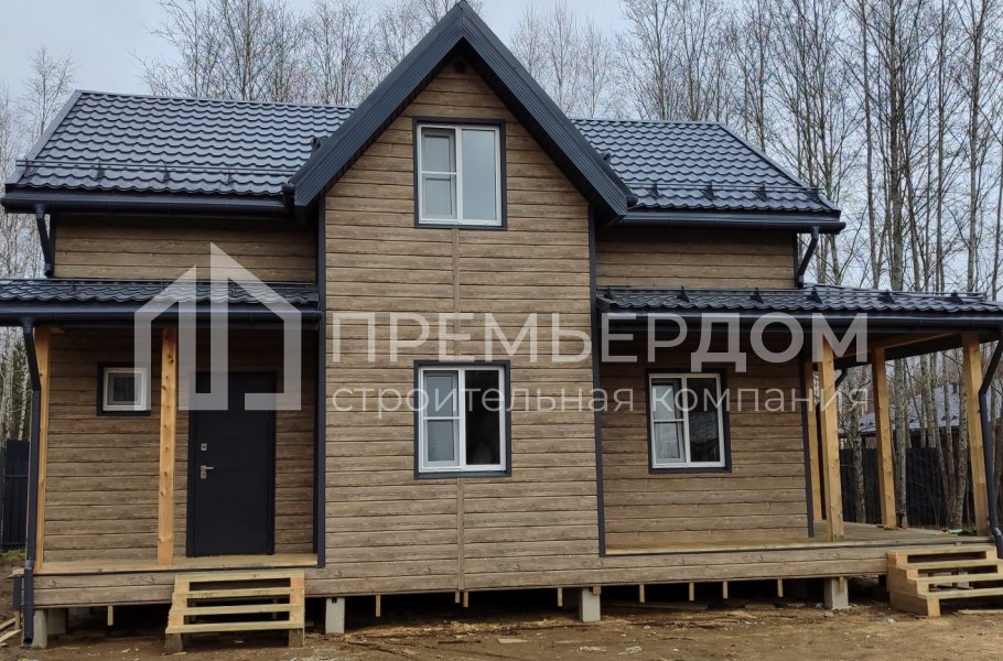 Фото со стройплощадок - Каркасный дом 7х11 м.