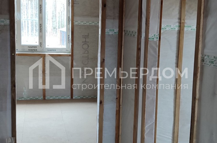 Фото со стройплощадок - Каркасный дом 7х11 м.