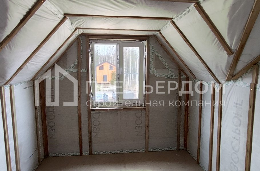 Фото со стройплощадок - Каркасный дом 7х11 м.