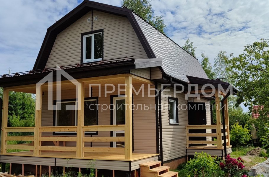 Фото со стройплощадок - Каркасный дом 5,6х10 м.