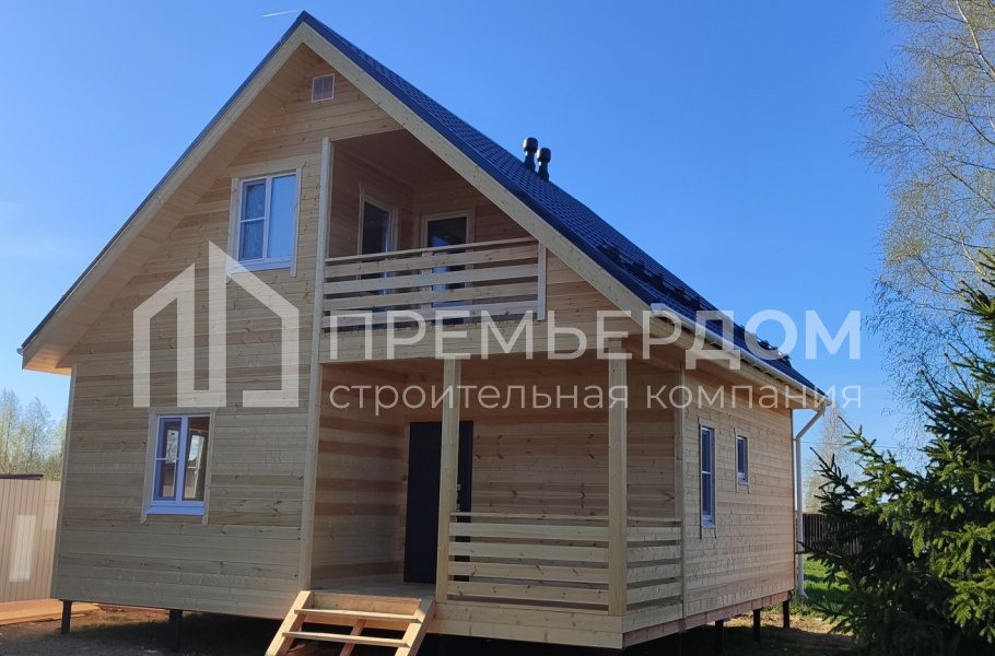 Фото со стройплощадок - Каркасный дом 8х8 м.