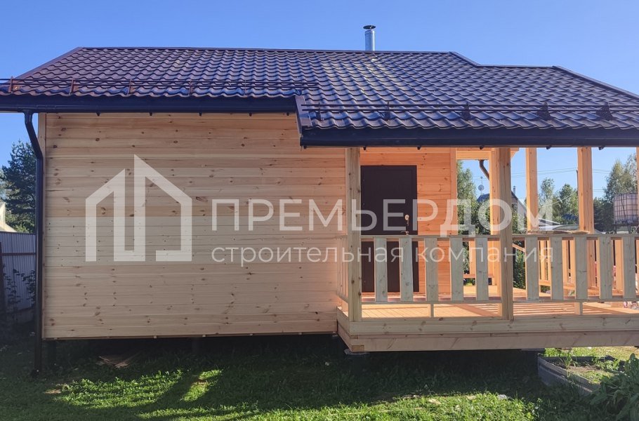 Фото со стройплощадок - Каркасная баня 7,5х8,5 м.