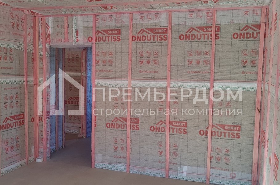 Фото со стройплощадок - Каркасный дом 9х12 м.