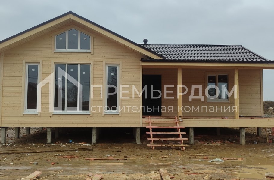 Фото со стройплощадок - Каркасный дом 10х12 м.