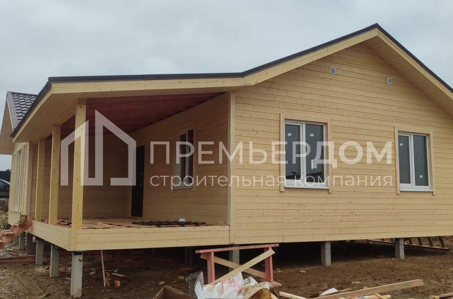 Фото со стройплощадок - Каркасный дом 10х12 м.