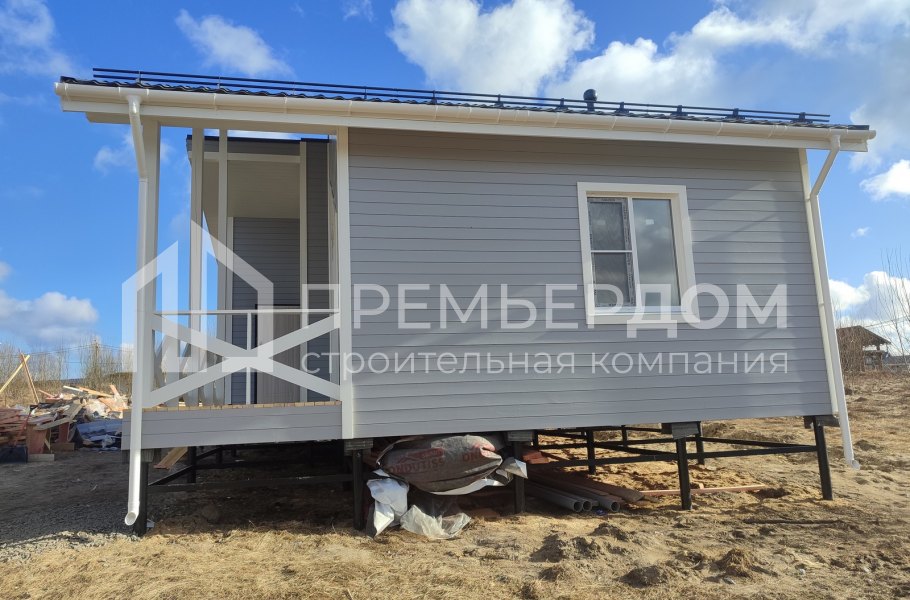 Фото со стройплощадок - Каркасный дом 7,5х10 м.