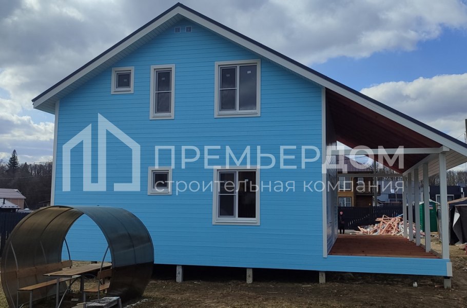 Фото со стройплощадок - Каркасный дом 11х10 м.