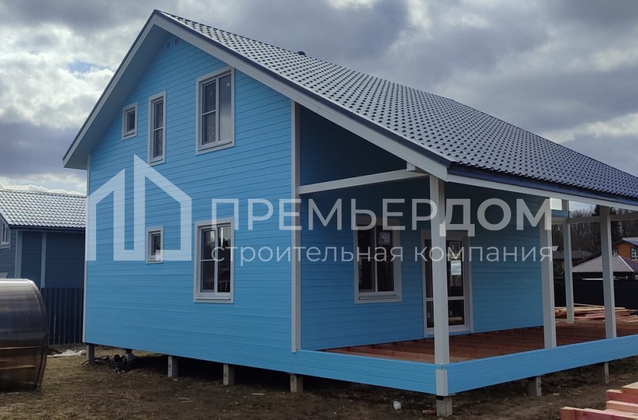 Фото со стройплощадок - Каркасный дом 11х10 м.