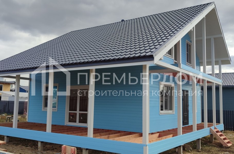 Фото со стройплощадок - Каркасный дом 11х10 м.