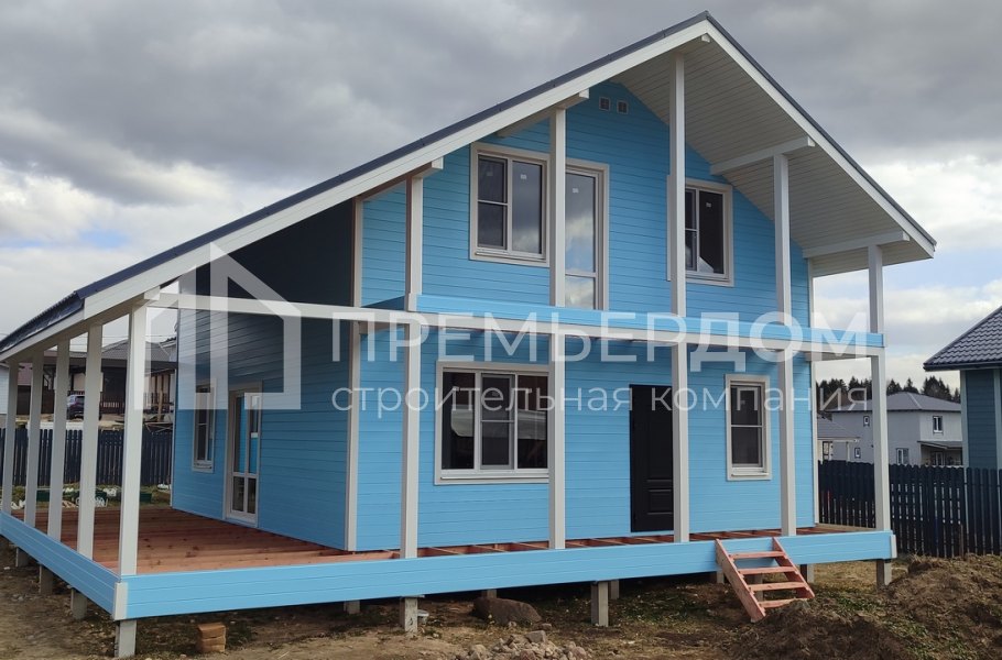 Фото со стройплощадок - Каркасный дом 11х10 м.