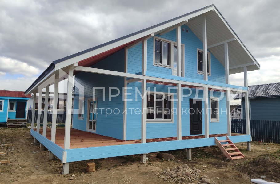 Фото со стройплощадок - Каркасный дом 11х10 м.