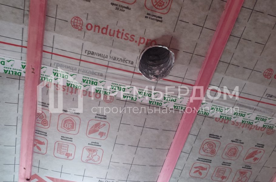 Фото со стройплощадок - Каркасный дом 9х9,4 м.