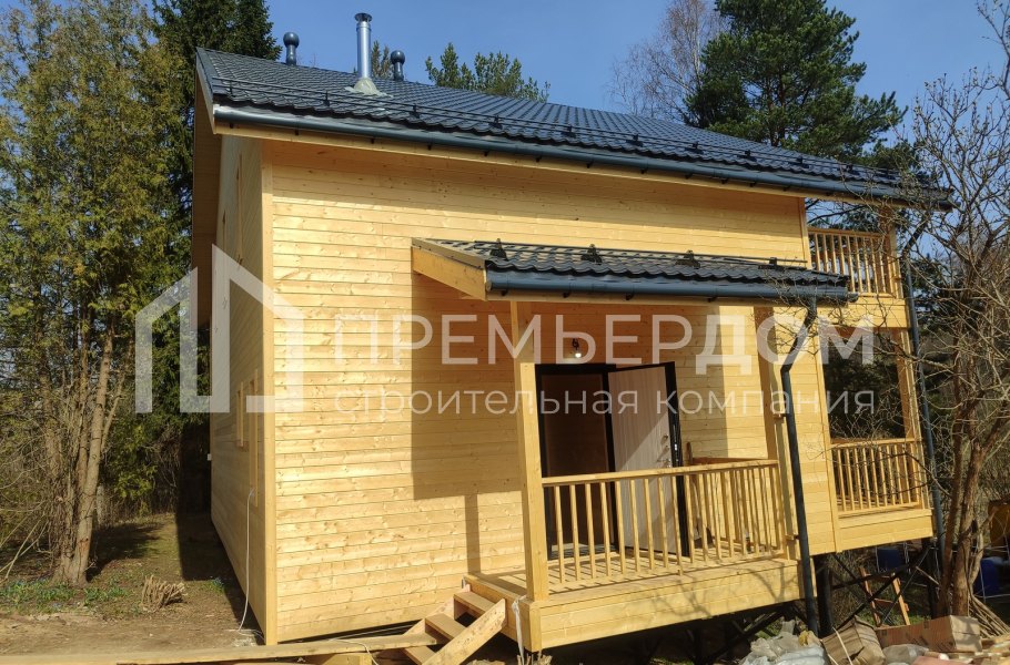 Фото со стройплощадок - Каркасный дом 9х13 м.