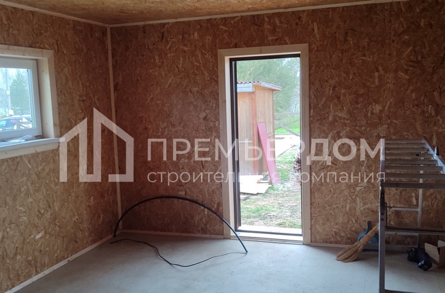 Фото со стройплощадок - Каркасный дом 4х6 м.