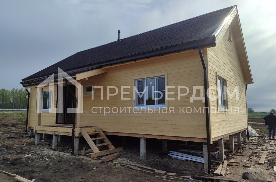 Фото со стройплощадок - Каркасный дом 7,6х11,7 м.