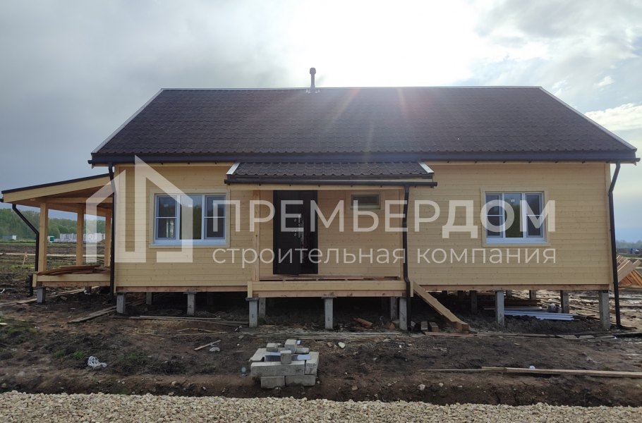 Фото со стройплощадок - Каркасный дом 7,6х11,7 м.