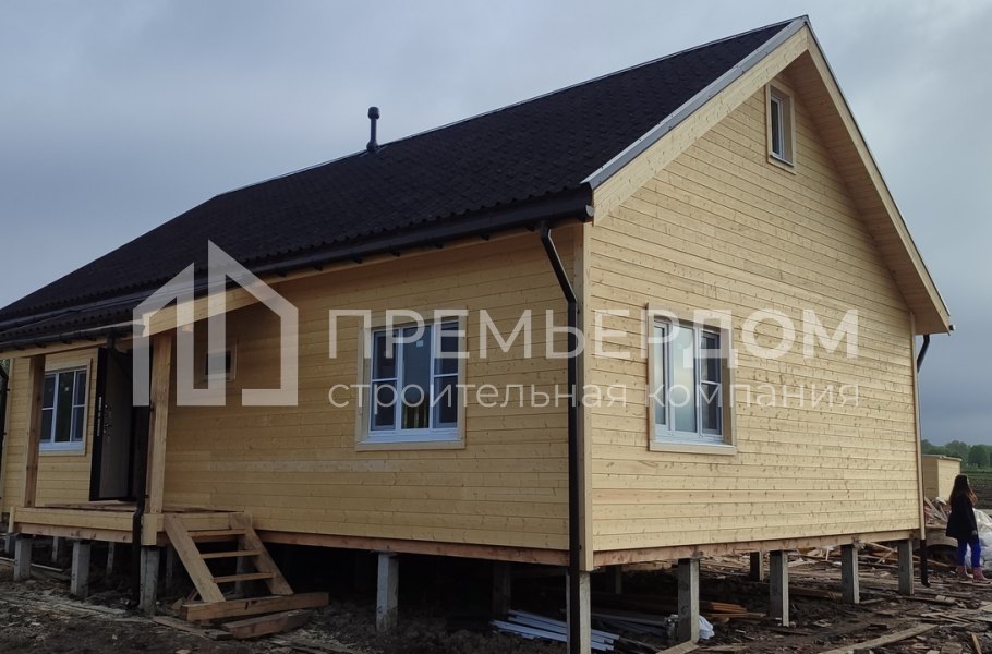 Фото со стройплощадок - Каркасный дом 7,6х11,7 м.