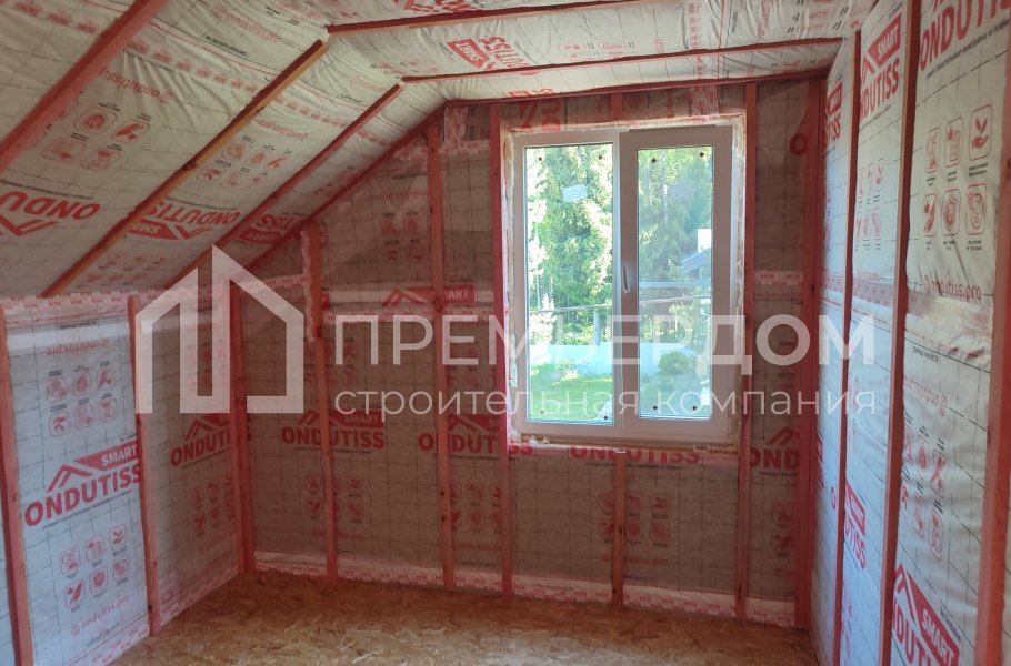 Фото со стройплощадок - Каркасный дом 10х7,5 м.