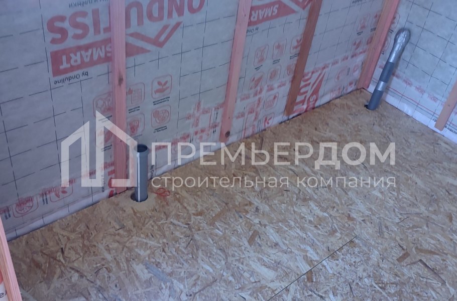 Фото со стройплощадок - Каркасный дом 10х7,5 м.