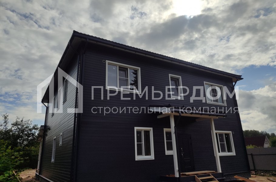 Фото со стройплощадок - Каркасный дом 12х16 м.