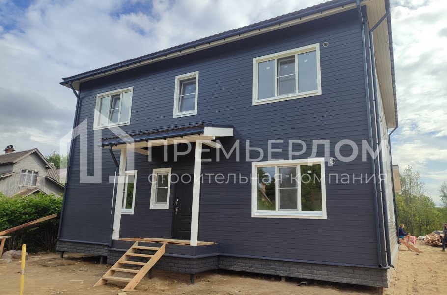 Фото со стройплощадок - Каркасный дом 12х16 м.