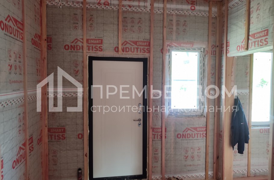 Фото со стройплощадок - Каркасный дом 12х16 м.